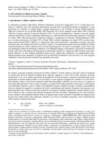 I verbi valutativi in italiano tra azione e aspetto