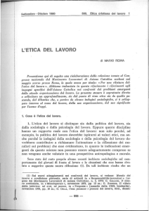 l`etica del lavoro