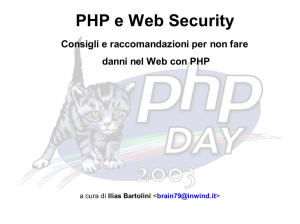 PHP e Web Security