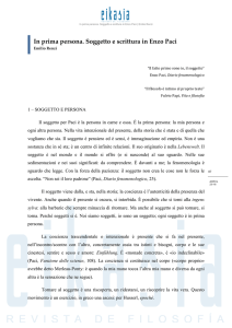 In prima persona. Soggetto e scrittura in Enzo Paci, pp. 87-96.