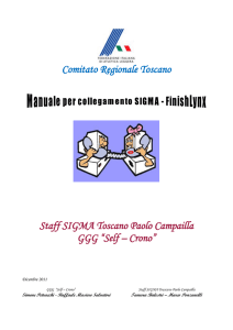 Manuale operativo per collegamento FinishLynx – SIGMA