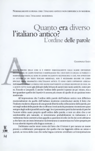 Quanto era diverso l`italiano antico?