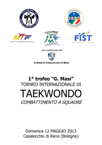 Trofeo Masi 12 Maggio - FIST Taekwondo Italia