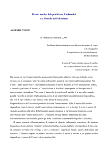 Il voler sentire del quotidiano, l`università e la filosofia dell`hitlerismo