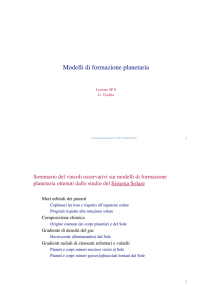 Modelli di formazione planetaria