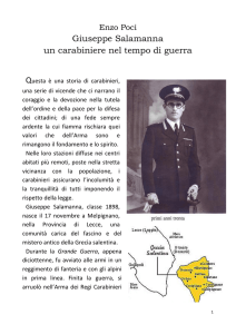 Giuseppe Salamanna un carabiniere nel tempo di guerra