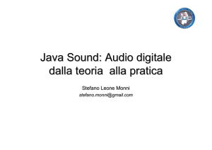 Java Sound: Audio digitale dalla teoria alla pratica