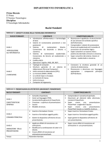 Nuclei fondanti Dip. Informatica
