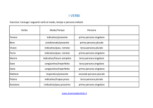 i verbi - Mamma e Bambini