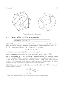 17 Spazi affini euclidei e isometrie