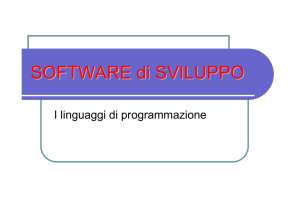 1 Linguaggi di programmazione