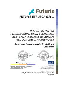 relazione elettrico - Provincia di Livorno