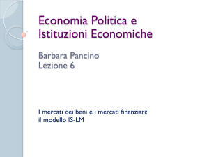 Economia Politica e Istituzioni Economiche