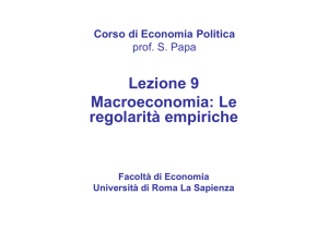 Regolarità empiriche - dipartimento di economia e diritto