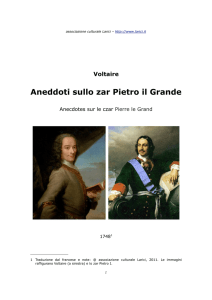Voltaire – Aneddoti su Pietro