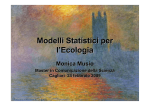 Modelli Statistici per l`Ecologia