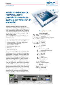 Saia PCD® Web Panel CE PCD7.D51xxTL010 Pannello di controllo in