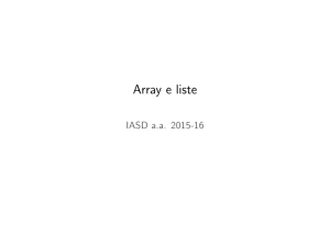 Array e liste