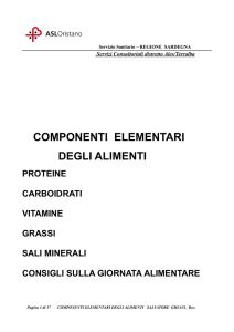 componenti elementari degli alimenti b