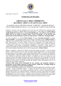 Comunicato Stampa