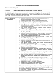 Riunione del dipartimento di matematica