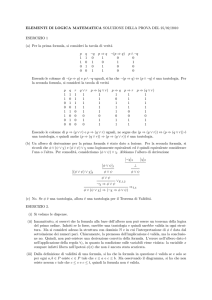 Soluzioni - Matematica e Informatica