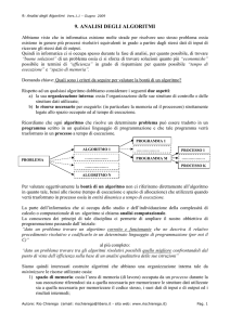 Analisi Computazionale degli Algoritmi