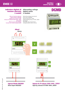 Indicatore digitale di tensione alternata 4 moduli Alternating voltage