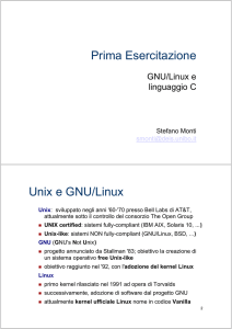 Prima Esercitazione Unix e GNU/Linux - LIA