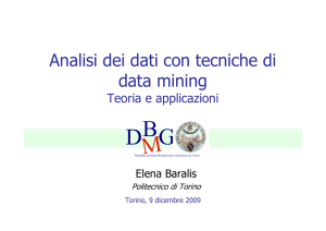 Introduzione al data mining - Fondazione Torino Wireless