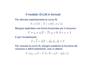 Il modello IS-LM in formule