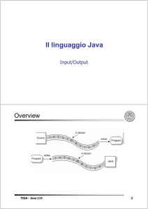 Il linguaggio Java - Dipartimento di Ingegneria dell`Informazione