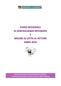 Piano regionale di sorveglianza integrata e misure di lotta