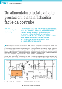 Un alimentatore isolato ad alte prestazioni e alta affidabilità facile da