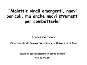 Malattia infettiva emergente - Dipartimento di Scienze Veterinarie