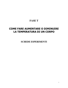 Schede di Laboratorio - Dipartimento di Fisica