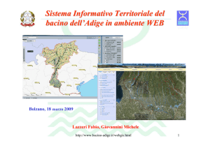 Sistema informativo territoriale del bacino dell`Adige in
