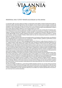 Patavium (PDF file - 88 Kb) - Villaggio Globale International