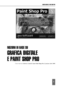 grafica digitale e paint shop pro