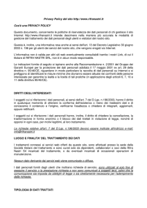 Privacy - Rifra Nastri Srl