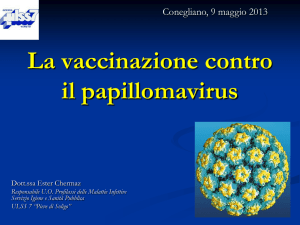 La vaccinazione contro il papillomavirus