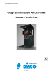 Gruppo di alimentazione ALSCC276V16S Manuale d`installazione