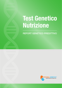 Test Genetico Nutrizione