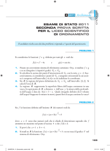 Soluzioni della seconda prova scritta 2011 per i licei scientifici di