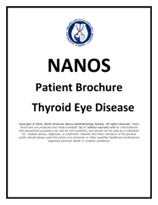 Patient Brochure Thyroid Eye Disease