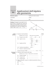 Applicazioni dell`algebra alla geometria