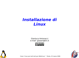 Installazione GNU/Linux