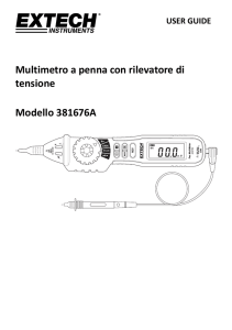 Multimetro a penna con rilevatore di tensione Modello