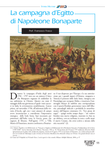 La campagna d`Egitto di Napoleone Bonaparte