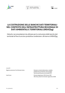 la costruzione delle banche dati territoriali nel